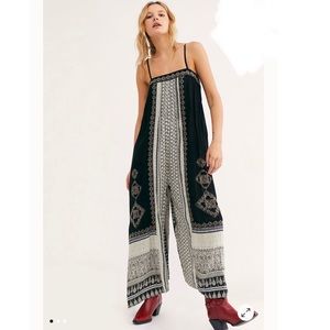 Free People Hazel Mixed Print Jumpsuit